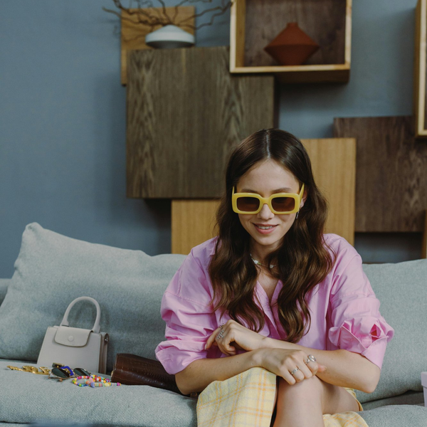 TikTok creator spotting a viral trending handbag